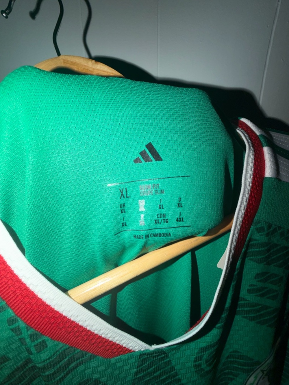 adidas Mexico Green Long Sleeve Soccer Jersey - Picture 5 of 7